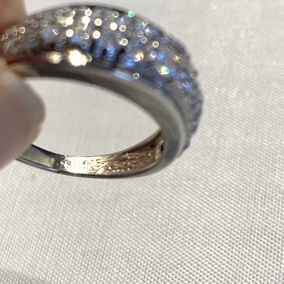 Silver 925 CZ wedding band ring - Picture 9 of 9